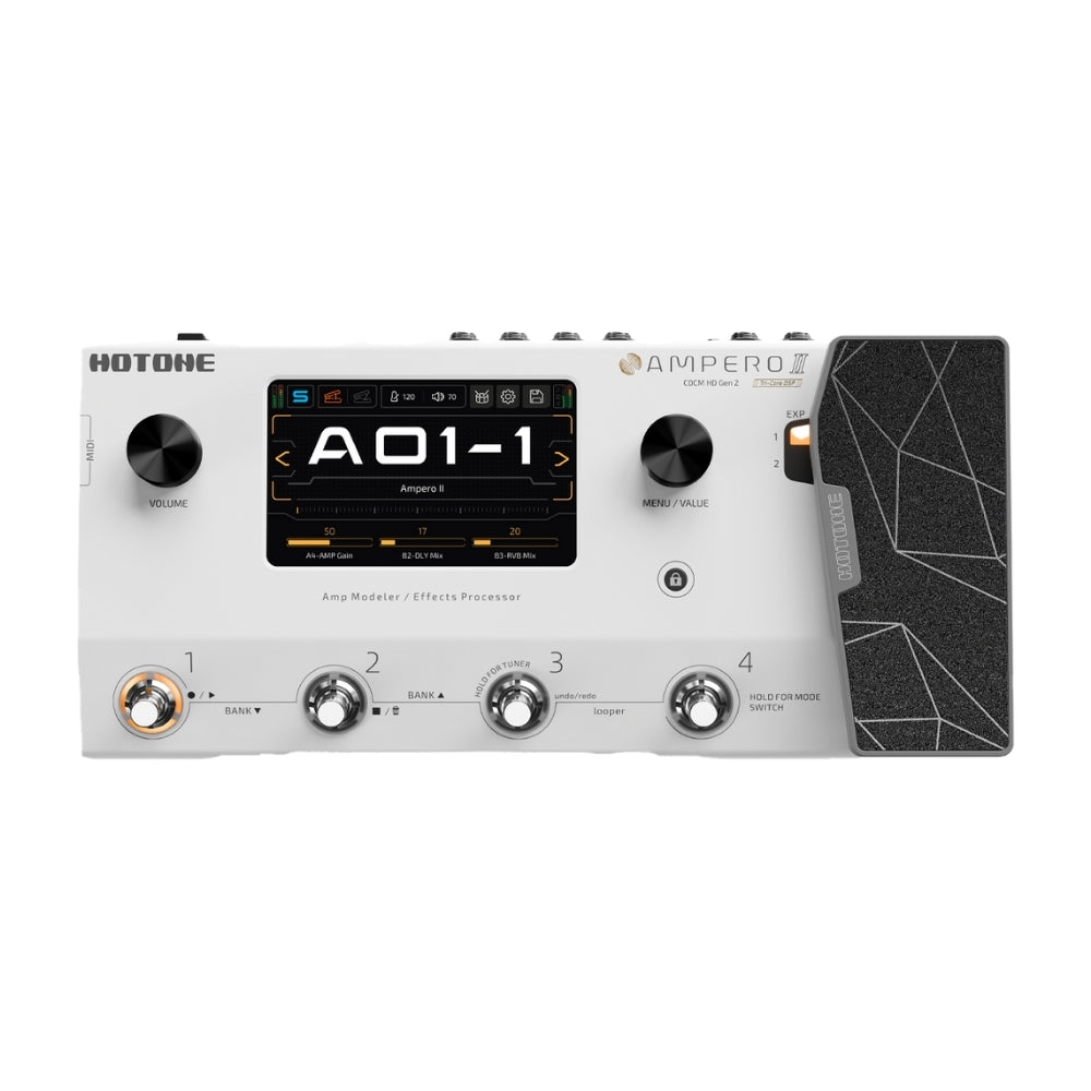 Hotone Ampero Press 25kΩ – Pédale Volume et Expression compacte